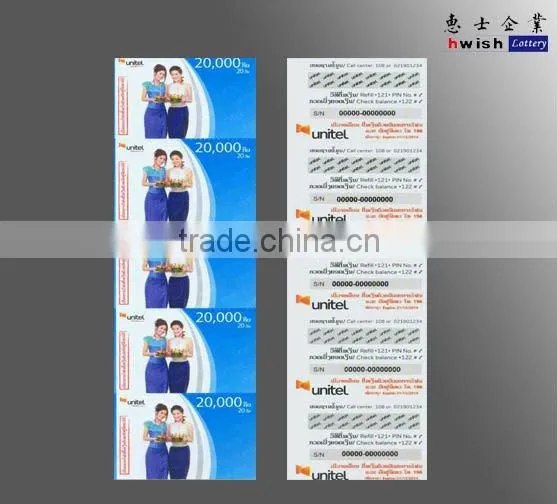 phone scratch card