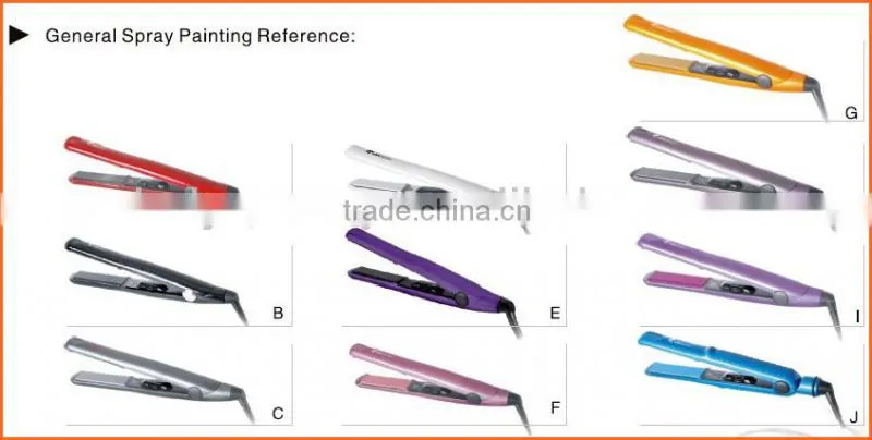 Professional digital spiral hair curling iron rod