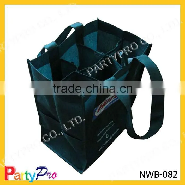 37*42*18cm 6 bottles wine bag with customized logo