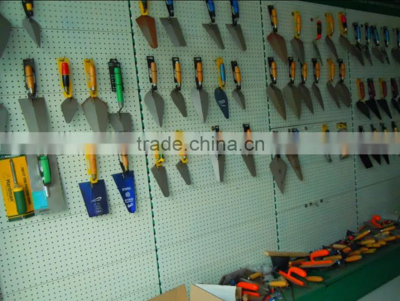 fine polished one piece forged trowel with wooden handle ( factory )