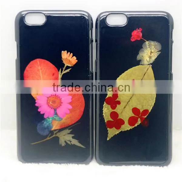 3D DIY custom Flower phone case for iphone 6, flower grass flip phone case, flower leaf phone cover for iphone