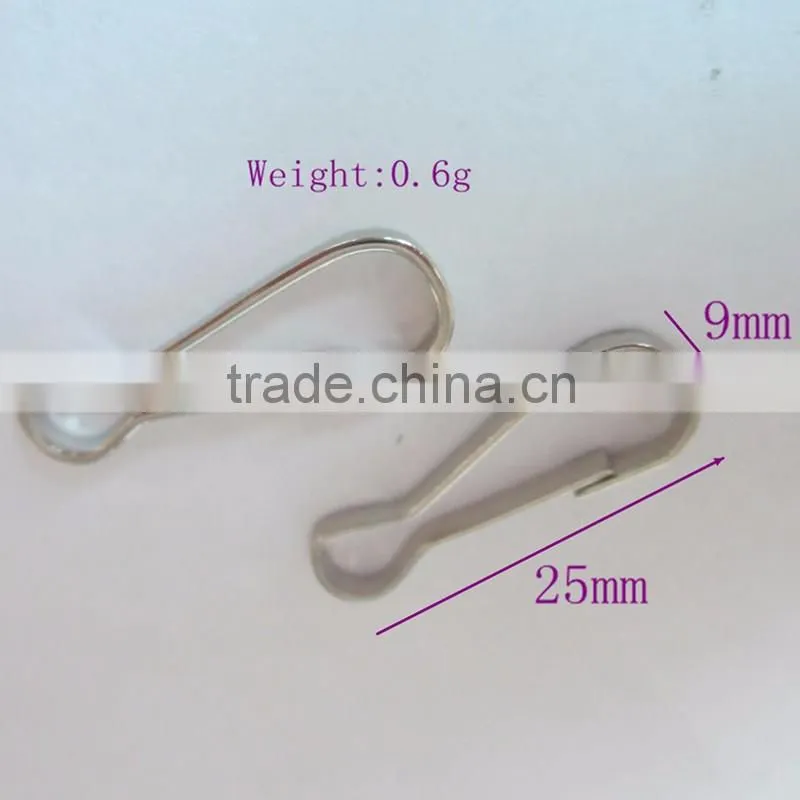 Eco Friendly silver color Lanyard Hook Clips With High Quality Made In China