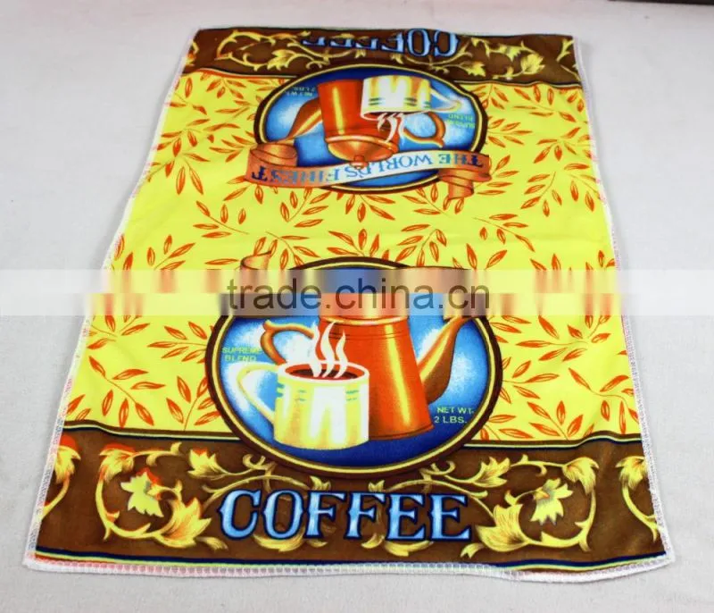 china products custom printed microfiber absorbent tea towels