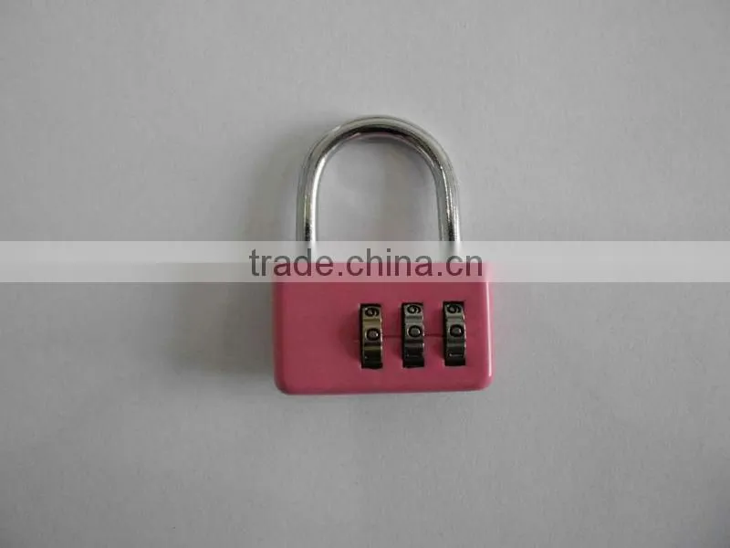 popular 3 digit combination luggage padlock