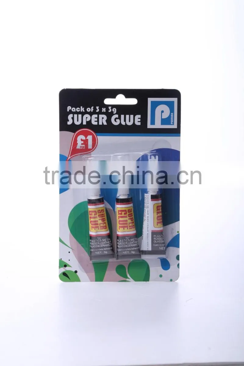 Jinyu hot sale factory price oem odm welcome 3 seconds quick dry 100%Cyanoacrylate super glue 3g