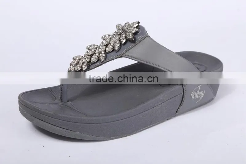Popular 2014 wedge heel flip flop sandal