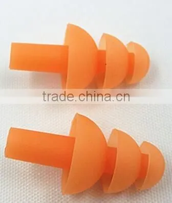 High quality silicone rubber earplugs for swimming