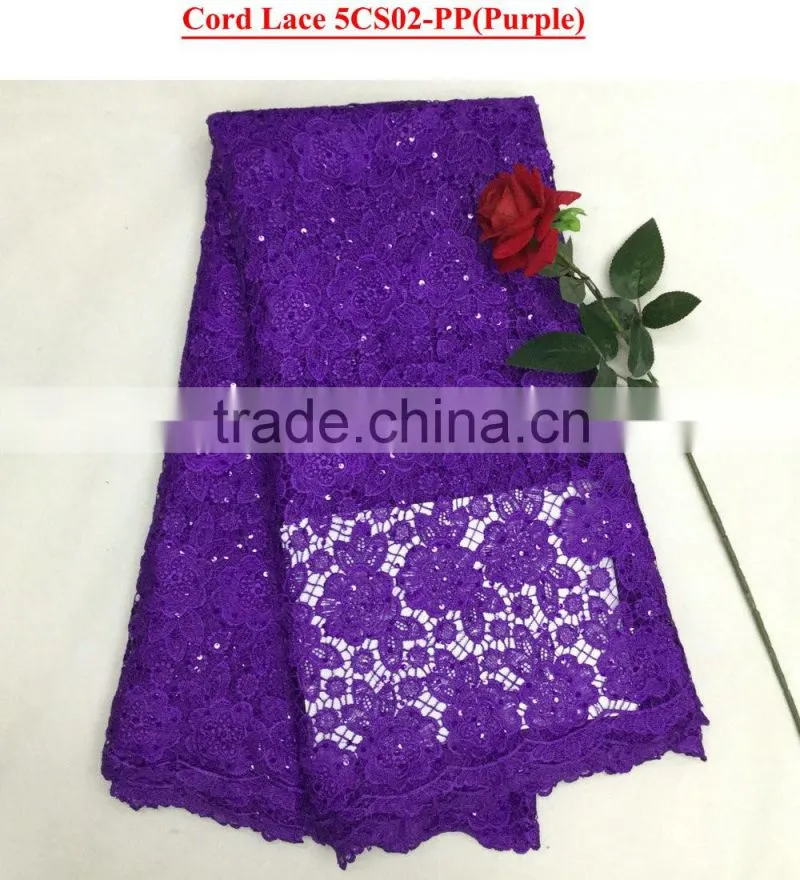 Yellow guipure lace/ lace fabric for fashion dress/ african french lace for wedding