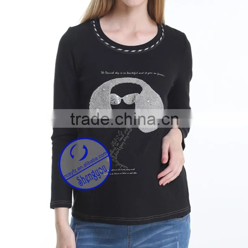 Custom 100% Cotton Embroidered Fleece maternity wear
