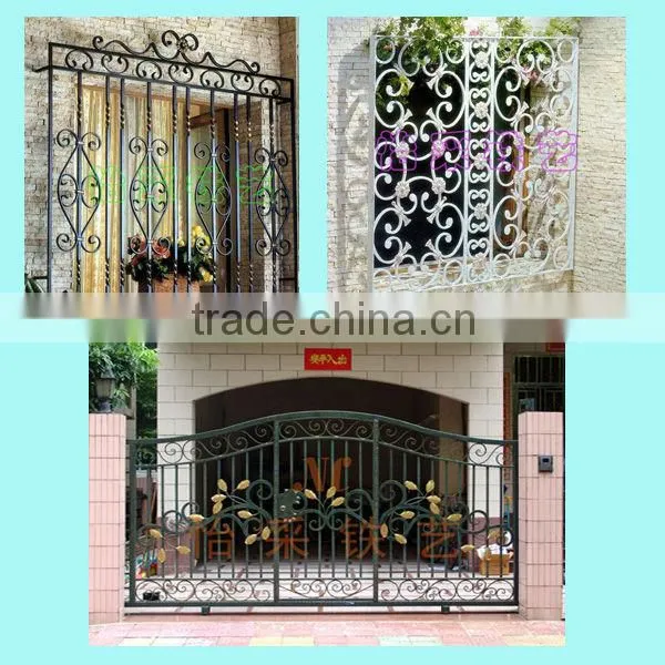 Wrought iron main gate designs for home