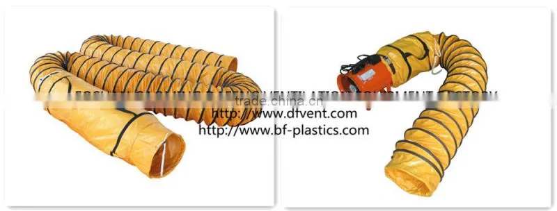 310mm Orange PVC flexible insulated duct with carry bag