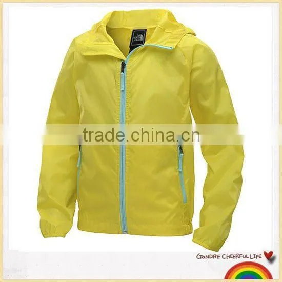 Fashionable outdoor nylon rain jacket