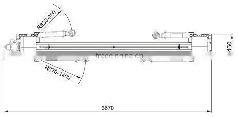 .eleactrical strong base plate electrical car lift