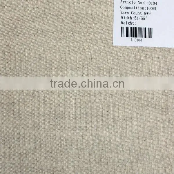 9*9 single nature pure linen fabric