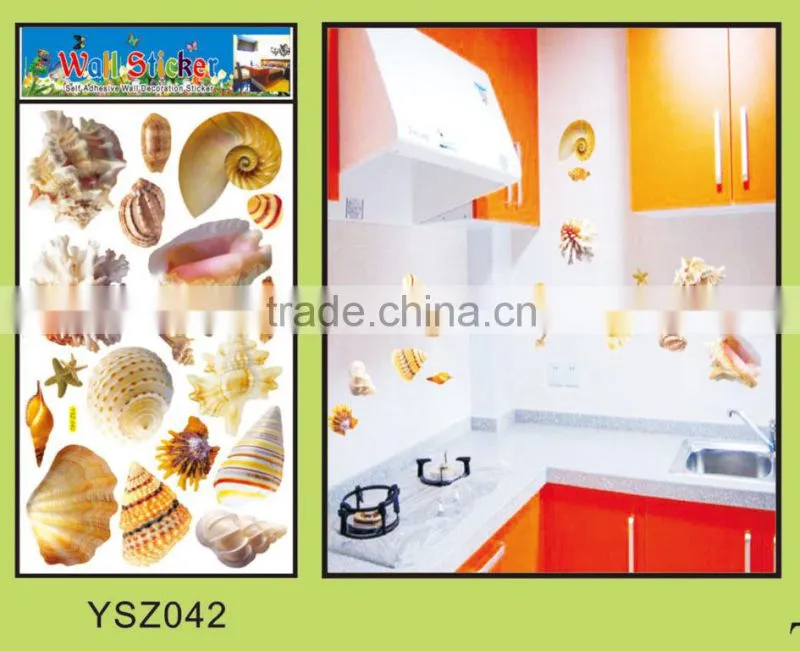 2014 hot sale custom removable 3d wall sticker,pvc vinyl removable wall sticker