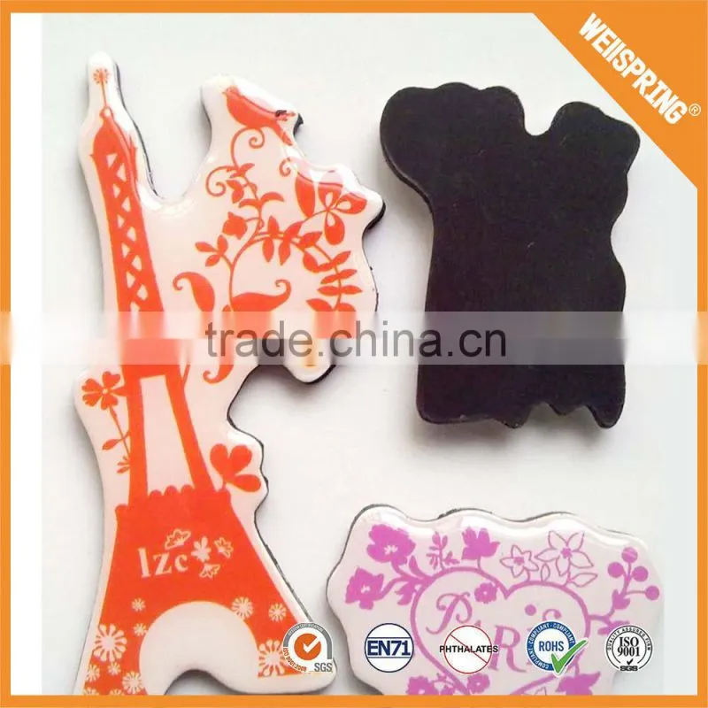Hot sale fancy paris souvenir fridge magnet