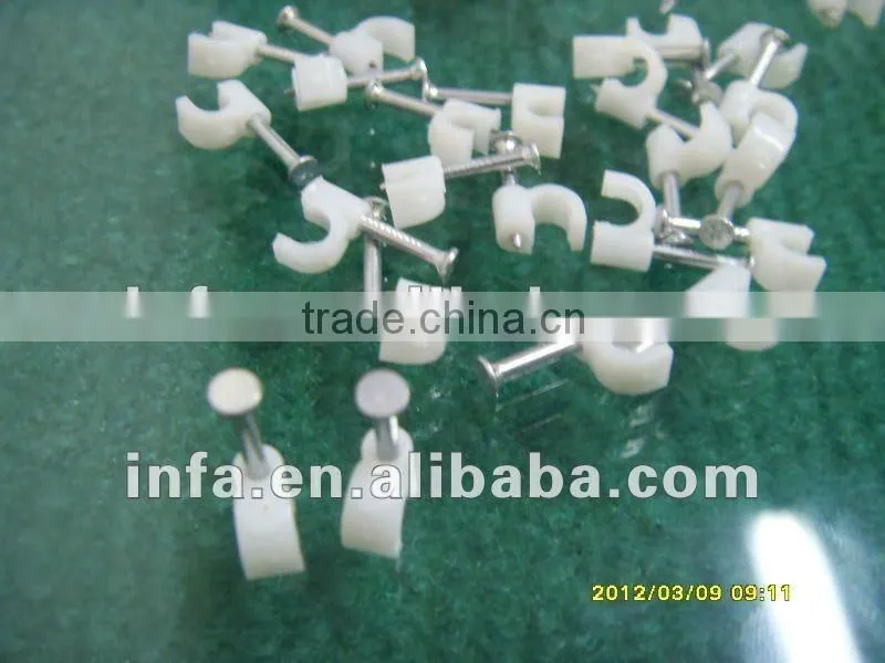 Adhesive cable clip/ wire nail cable clips