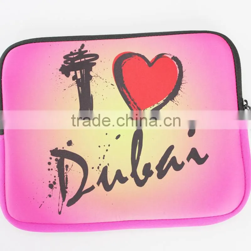 Waterproof neoprene laptop bag with zipper,pad case