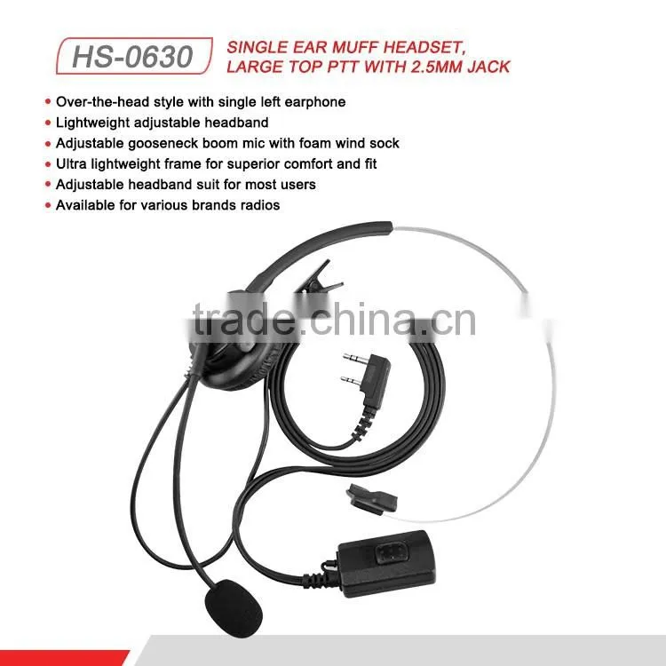 Good Quatlity Factory Price Back Head Headset Behind Head Boom Mic Headset