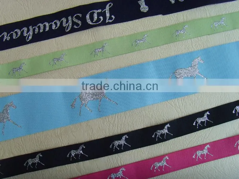 high quality polyester plain horse ribbon