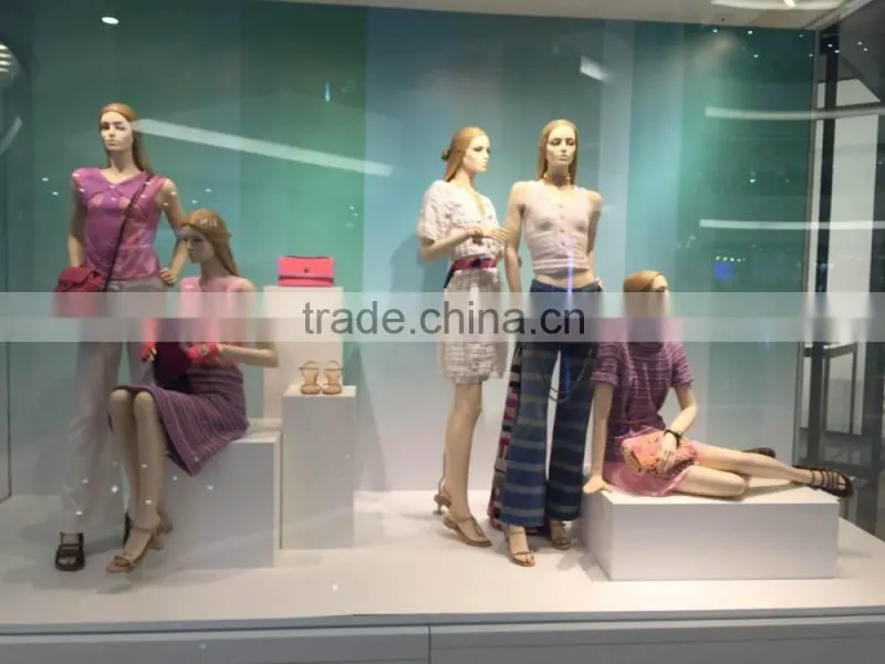 Window Display Colorful Firberglass Men Suit Male Mannequin with Pluz Size
