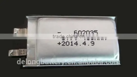 602035 lipo battery 3.7v 400mah customized lipo battery