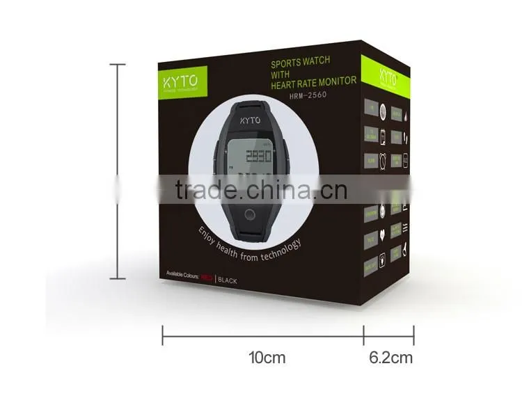 KYTO factory outlet heart rate calorie step counter watch