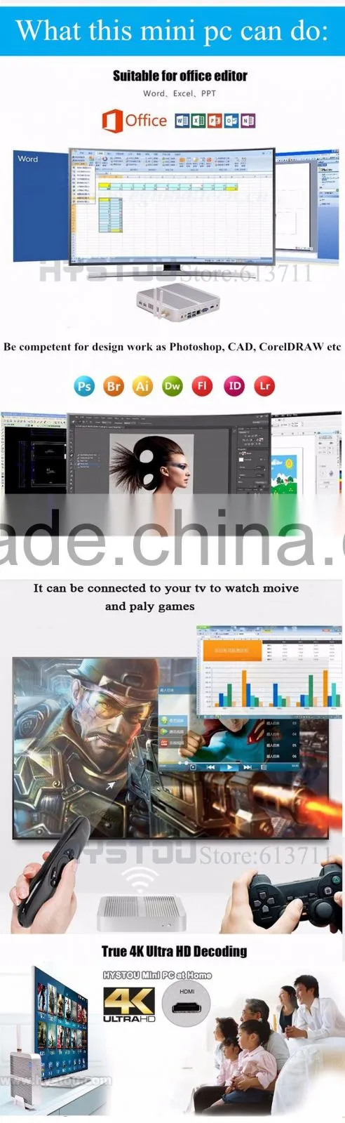 High Grade Micro PC Mini Computer Fanless PC Intel Core i5 max 2.6Ghz 3M Cache 8G RAM 128G SSD Windows10 types of mini computer