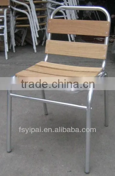 outdoor furniture aluminum wooden bar chair (YC055)