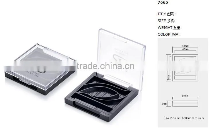 Hot selling square cosmetic eye shadow case
