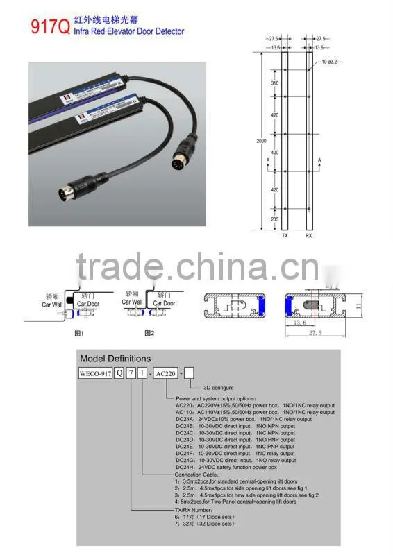 elevator elevator light curtain elevator parts 917Q