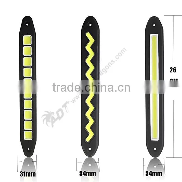 Waterproof Anti-dust COB Flexible silica gel car DRL