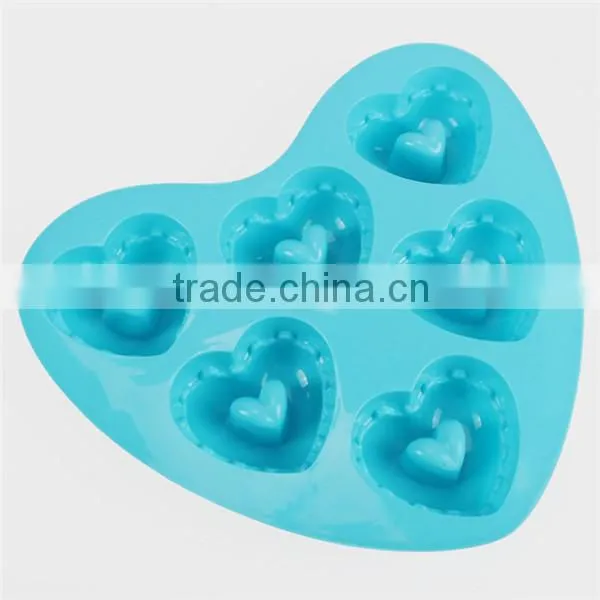 Popular silicone human heart cake mold