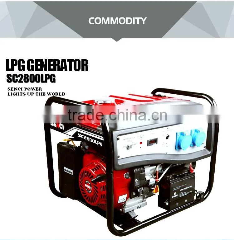 Senci SC2000LPG/NG 6.5HP 2.0kw Natural gas generator set