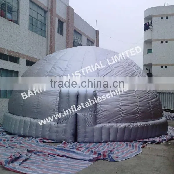 2013 Barry outdoor inflatable projective tents/inflatable dome tent