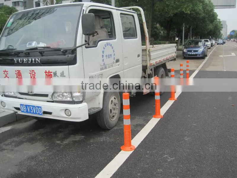 Orange Warning reflective pole handrail stanchions safety barrier