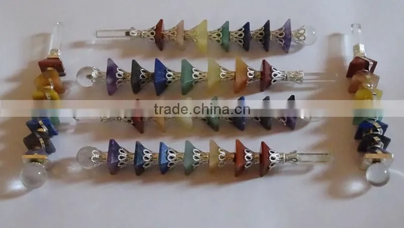 Orange Selenite Carved Angel Wands
