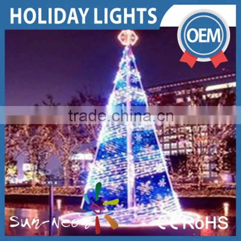 Hot sale lighted christmas cone tree nice design big outdoor decorated christmas trees for sale