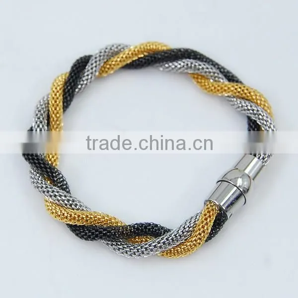 Stainless steel mesh chain bracelet