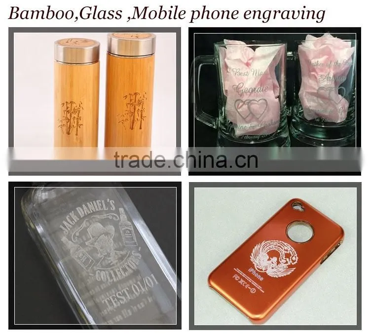 laser engrave bamboo, laser glass engraving machine, phone shell laser engraver Mini 60