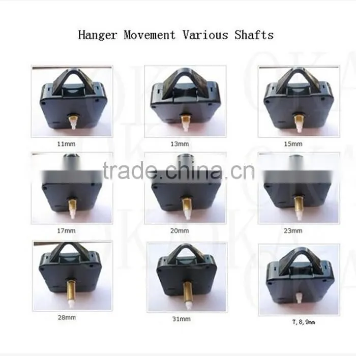 Top Quality Quartz Wall Clock Mechanism with a Plastic Hanger