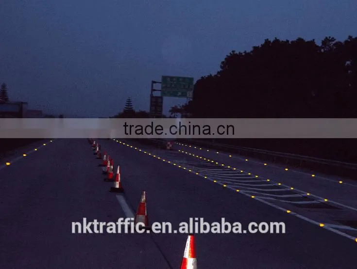 Flashing 3M Cat Eye Aluminum LED Solar Crosswalk Reflector