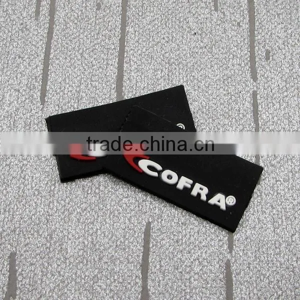 Black Garment Rubber Label for Clothing