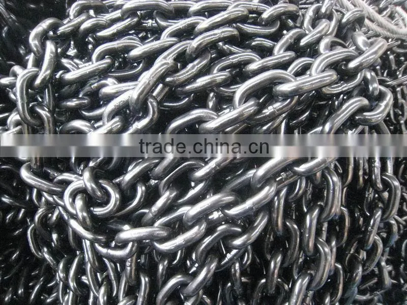 CCS certificate black painted round link chain