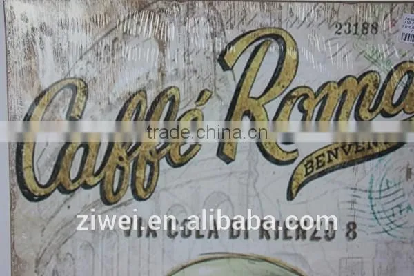 Vintage Wooden Wall Painting Hanging Decor