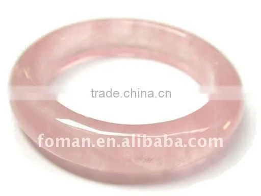 58-60mm inside diameter rose quartz jewelry gemstone bangles