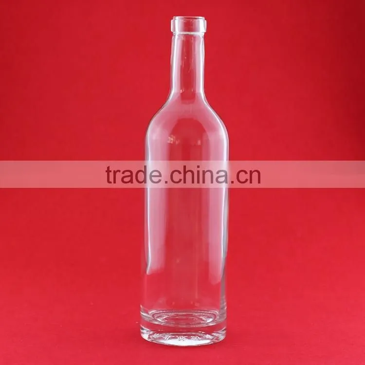 High quality heart gin bottle frosted alcohol bottle violin glass bottle