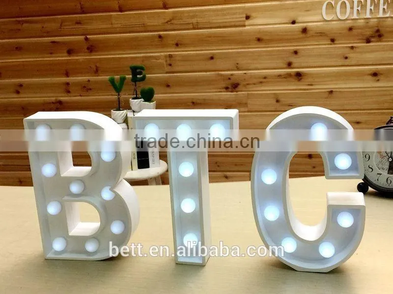 direct manufacture of channel letter light vintage sign wedding light