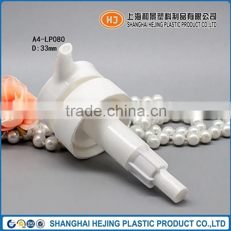 33mm plastic shampoo lotion dispenser pump with right-left lock system