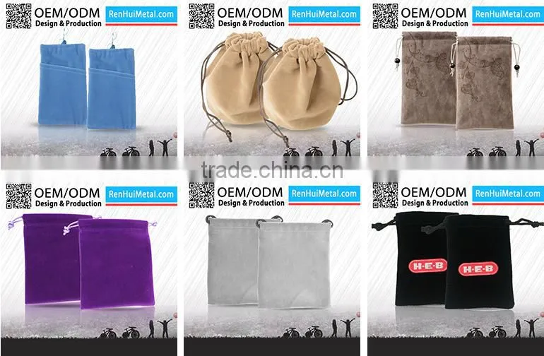 Factory price OEM brand velvet bag for jewelry